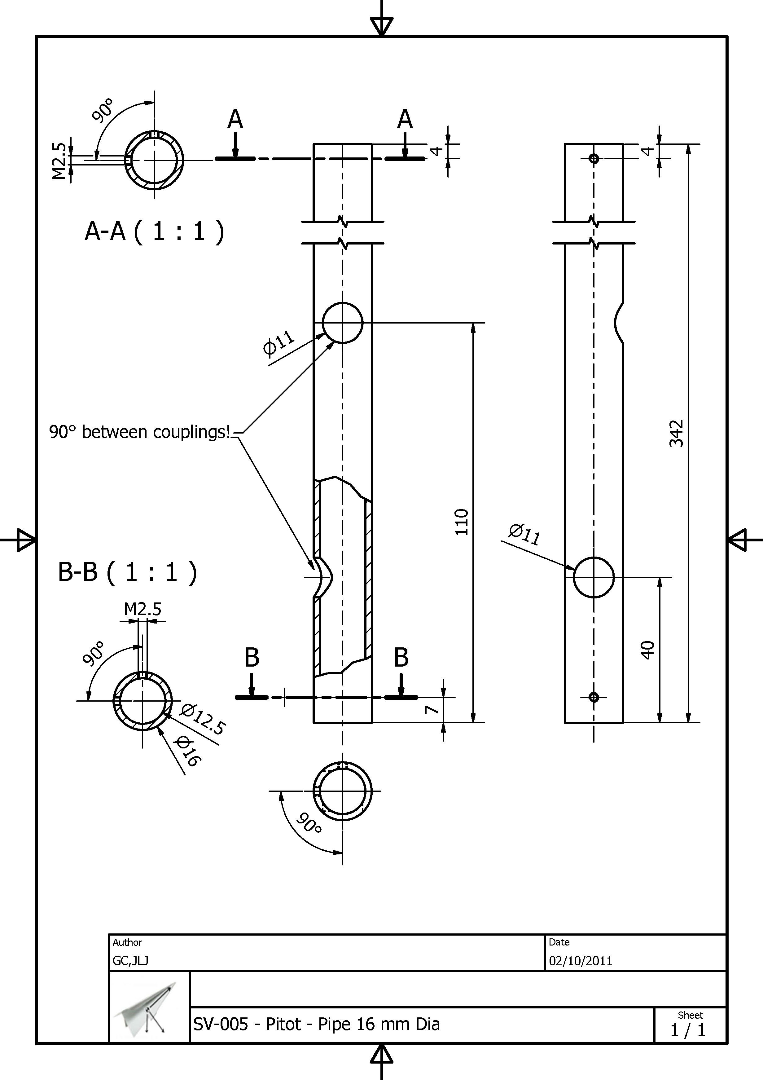 Details drawings regarding angle of attack vane are available here .