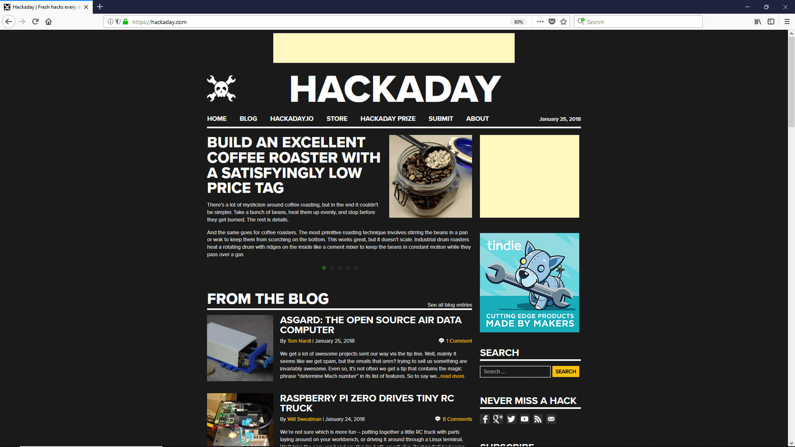 Air Data Computer Performed on Hackaday - Basic Air Data